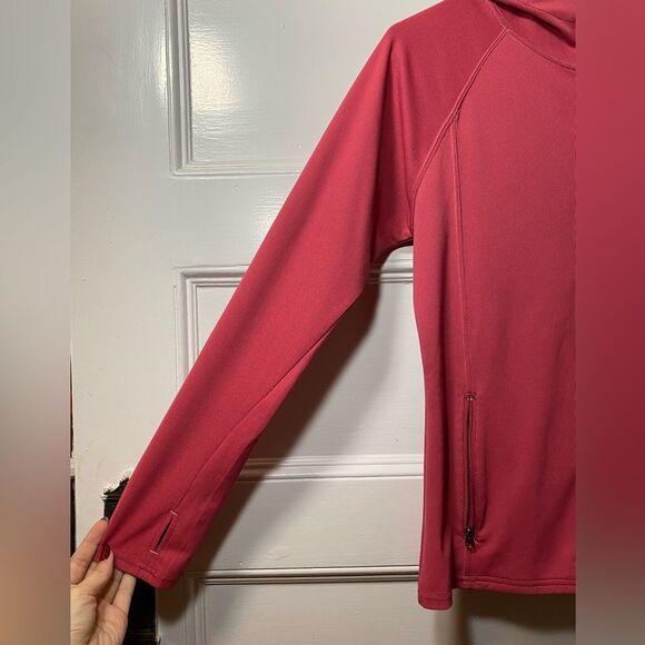 KUHL Full Zip Lightweight Hooded Sweatshirt Outdoor Athleisure Pink Sz Medium - Picture 6 of 16